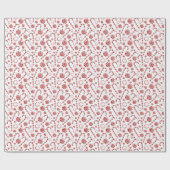 フェスティバルクリスマスペパーミントタイル模様 ラッピングペーパー (フラット)