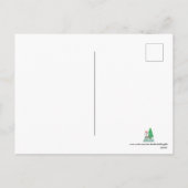 フェスティバルクリスマスペンギンスノーグローブホリデー シーズンポストカード (裏面)