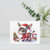 フェスティバルクリスマスホッケーロバ ポストカード (スタンド正面)