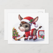 フェスティバルクリスマスホッケーロバ ポストカード (正面/裏面)