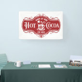 フェスティバルクリスマスホットココアバーベンダー 横断幕 (トレードショー)