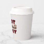 フェスティバルクリスマスホットチョコレートの種類の日 紙コップ (左)