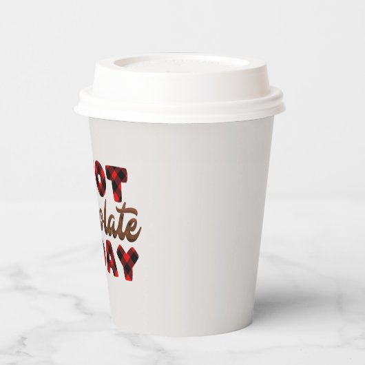 フェスティバルクリスマスホットチョコレートの種類の日 紙コップ (左)