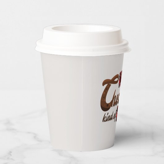 フェスティバルクリスマスホットチョコレートの種類の日 紙コップ (右)
