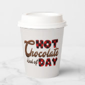 フェスティバルクリスマスホットチョコレートの種類の日 紙コップ (正面)