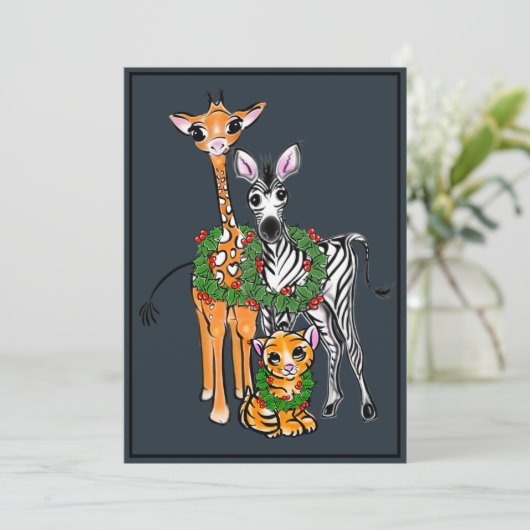 フェスティバルクリスマスホリデーキリン,ゼブラ,タイガー シーズンカード (スタンド正面)