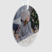 フェスティバルクリスマスホリデーキープサケ写真 オーナメント (正面)