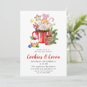 フェスティバルクリスマスホリデークッキー&ココアパーティー 招待状 (スタンド正面)