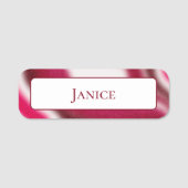 フェスティバルクリスマスホリデークールレッドモダンカスタム 名札 (正面)