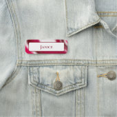 フェスティバルクリスマスホリデークールレッドモダンカスタム 名札 (インサイチュ)