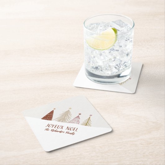 フェスティバルクリスマスホリデージョユーノエルパーティーシック ペーパーコースター (インサイチュ)