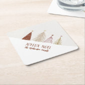 フェスティバルクリスマスホリデージョユーノエルパーティーシック ペーパーコースター (アングル)