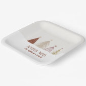 フェスティバルクリスマスホリデージョユーノエルパーティーシック ペーパープレート (傾斜あり)