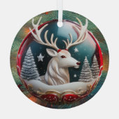 フェスティバルクリスマスホリデーツリーオーナメント ガラスオーナメント (裏面)