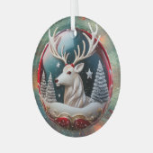 フェスティバルクリスマスホリデーツリーオーナメント ガラスオーナメント (正面左)