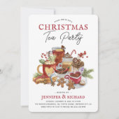 フェスティバルクリスマスホリデーティーパーティー 招待状 (正面)