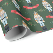 フェスティバルクリスマスホリデーナツクラッカータイル ラッピングペーパー (ロールコーナー)