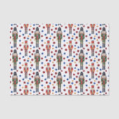 フェスティバルクリスマスホリデーナツクラッカータイル 薄葉紙 (正面)