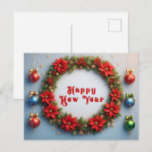 フェスティバルクリスマスホリデーフレーム シーズンポストカード (正面/裏面)