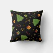 フェスティバルクリスマスホリデープリント クッション (裏面)