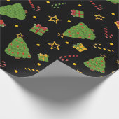 フェスティバルクリスマスホリデープリント ラッピングペーパー (角)