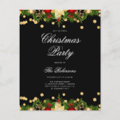 フェスティバルクリスマスホリデー招待状付き/プログラム&メニュー (正面)