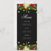 フェスティバルクリスマスホリデー招待状付き/プログラム&メニュー 招待状 (裏面)