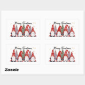 フェスティバルクリスマスホリデー格言スクエアステッカー 長方形シール (シート)