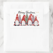 フェスティバルクリスマスホリデー格言スクエアステッカー 長方形シール (バッグ)