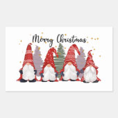 フェスティバルクリスマスホリデー格言スクエアステッカー 長方形シール (正面)