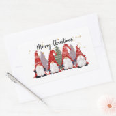 フェスティバルクリスマスホリデー格言スクエアステッカー 長方形シール (封筒)