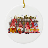 フェスティバルクリスマスホリデー格言セラミックオーナメント セラミックオーナメント (正面)
