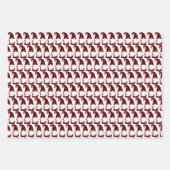 フェスティバルクリスマスホリデー格言タイル ラッピングペーパーシート (正面2)