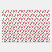 フェスティバルクリスマスホリデー格言タイル ラッピングペーパーシート (正面)