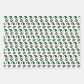 フェスティバルクリスマスホリデー格言タイル ラッピングペーパーシート (正面3)