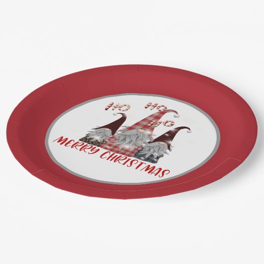 フェスティバルクリスマスホリデー格言パーティー ペーパープレート (アングル)