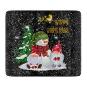 フェスティバルクリスマスホリデー格言 カッティングボード (正面)