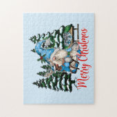 フェスティバルクリスマスホリデー格言 ジグソーパズル (縦)