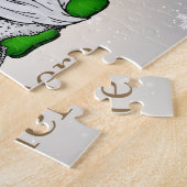 フェスティバルクリスマスホリデー格言 ジグソーパズル (側面)