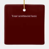 フェスティバルクリスマスホリデー格言 セラミックオーナメント (裏面)