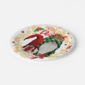 フェスティバルクリスマスホリデー格言 ペーパープレート (アングル)