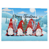 フェスティバルクリスマスホリデー格言 ラージペーパーバッグ (裏面)