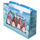 フェスティバルクリスマスホリデー格言 ラージペーパーバッグ (裏面アングル)