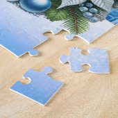 フェスティバルクリスマスホリデー雪だるま ジグソーパズル (側面)