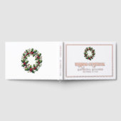 フェスティバルクリスマスホリデ結婚ーズ ゲストブック (全面)