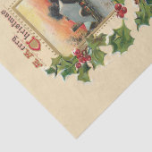 フェスティバルクリスマスホリー素朴と冬のシーン 薄葉紙 (詳細)