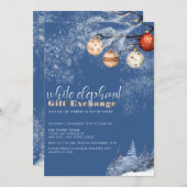 フェスティバルクリスマスホワイトエレファントギフト交換 招待状 (正面/裏面)