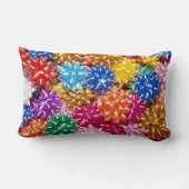 フェスティバルクリスマスボウズカラフル装飾用クッション ランバークッション (裏面)