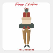 フェスティバルクリスマスボックス スクエアシール (正面)