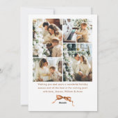 フェスティバルクリスマスボホベージュリボン5写真 シーズンカード (裏面)